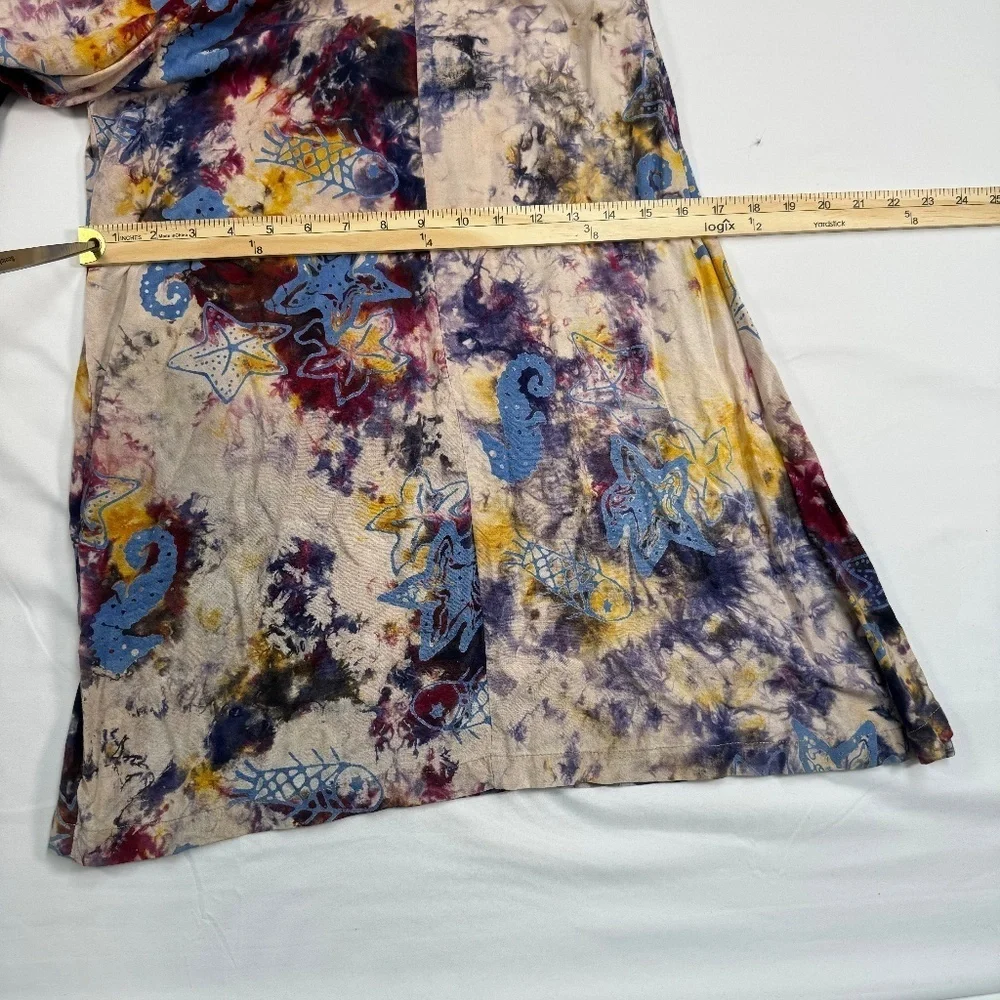 OK Mike Sleeveless Wide Leg Button Up Jumpsuit Womens One Size Multicolor